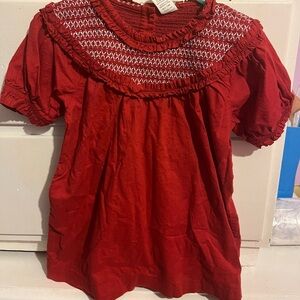 Kate Quinn Size 4t Red Blouse